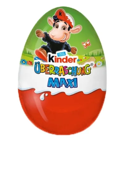 Яйце шоколадне з іграшкою Kinder Surprise Uberraschung Easter Maxi Sheep Кіндер сюрприз Чорний Барашек 100г - 1