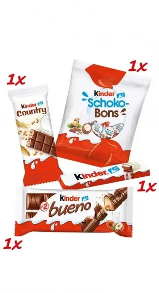 Набір Подарунок солодощі з мякою Іграшкою Kinder Maxi Mix Кіндер Дитячий мікс Курчатко Бокс 133г - 3
