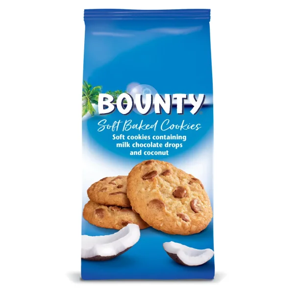 Печиво з кокосовою стружкою Bounty Soft Baked Cookies Баунті з крихтами з молочного шоколаду 6шт 180г - 1