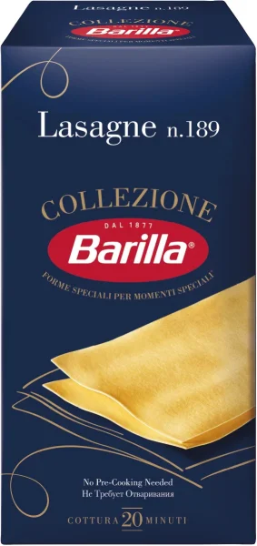 Макарони Лазанья №189 Barilla Collezione Lasagne Барілла Паста широки листи Тіста Колекція Швидке приготування 500г - 1