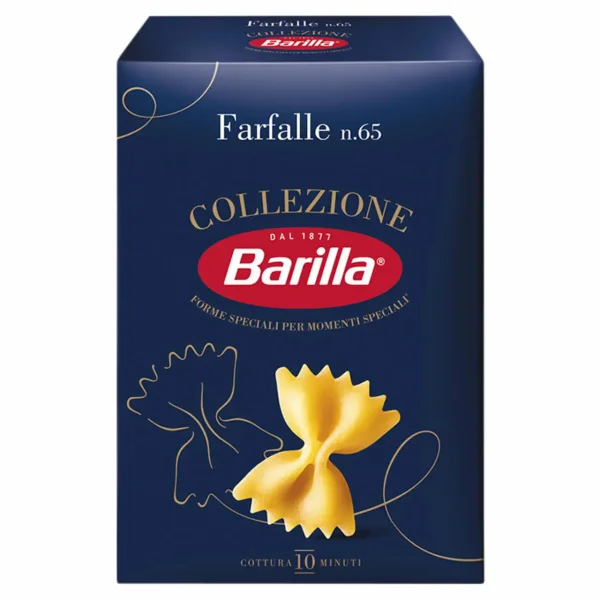 Макарони Фарфалле №65 Barilla Collezione Farfalle Барілла Паста Метелики бантики Колекція Альденте 500г - 1
