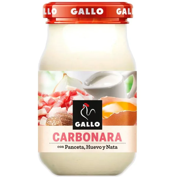 Соус Карбонара Gallo Carbonara con Pancetta Huevo Nata Галло з панчеттою яйцем та Вершками 350г - 1