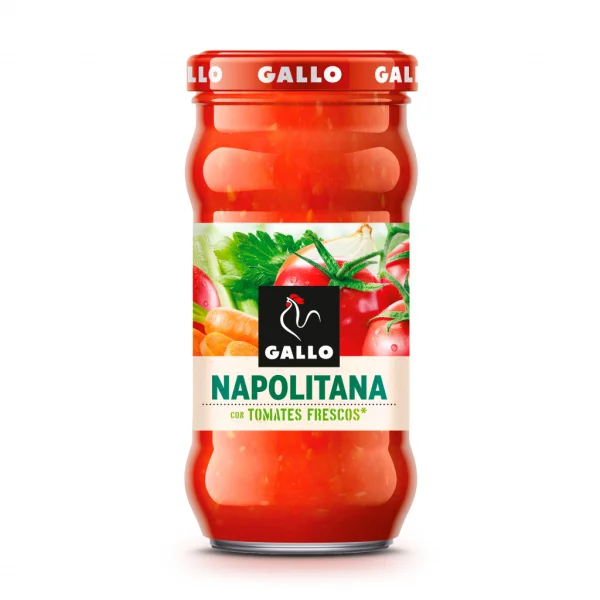 Соус Неаполітана Gallo Napolitana con Tomates Frescos Галло з свіжих Томатів для Пасти склобаночка 350г - 1