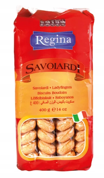 Печиво бісквітне Regina Savoiardi Ladyfingers Biscuits Boudoirs Савоярді Дамські пальчики Десертне 48шт 400г - 1