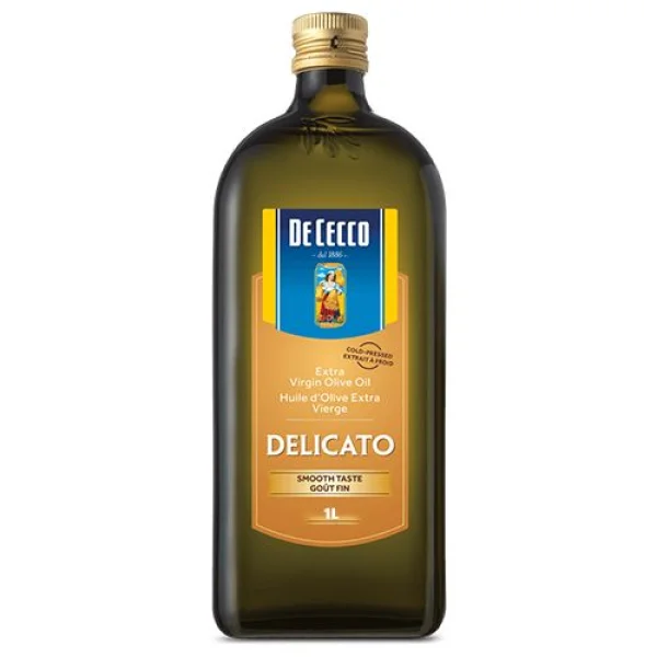 Оливкова олія De Cecco Delicato Extra Vergine Де Чекко екстра вірджин перший Холодний віджим Делікатна 1л - 1