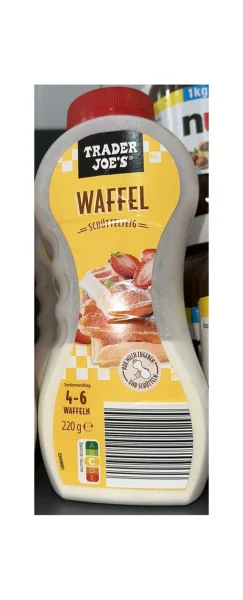 Суміш для приготування Бельгійських вафель Trader joes Waffel schuttelteig Трейдер джой Порошок для вафель 220г - 1