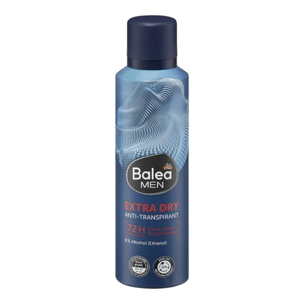 Антиперспірант Чоловічий Сенсітів аерозоль Спрей Balea Men Extra Dry 72h Antitranspirant Балеа Екстра захист Балон 200мл - 1
