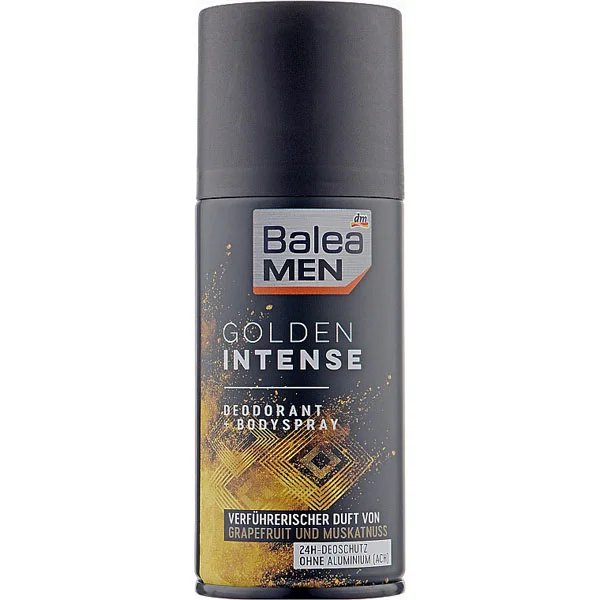 Дезодорант Чоловічий аерозоль Спрей Balea Bodyspray Golden Intense 24h Балеа Золотий Інтенсив для тіла Балон Грейпфрут 150мл - 1