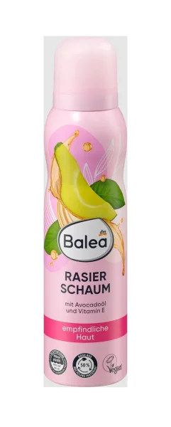 Піна для гоління Жіноча аерозоль Balea Rasierschaum Aloe Vera&Avocado Vitamin E Балеа з Алое Вера та олія Авокадо Балон 150мл - 1