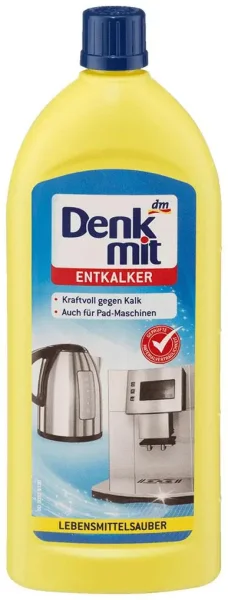 Засіб для видалення накипу чайників та кавоварок Denk Entkalker lebensmittelsauber Lemon Денкміт Антикальк концентрат 250мл - 1