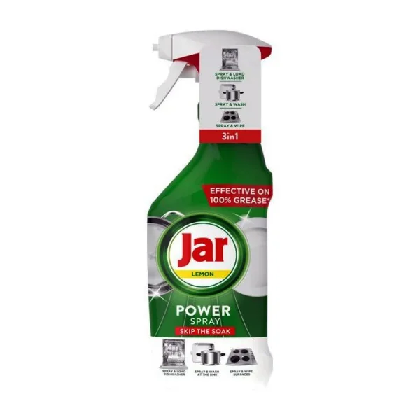 Спрей без Замочування для полегшення миття Посуду та Кухні Jar Power Spray Skip the Soak Lemon Яр Багатофункціональний Лимон 500мл - 1
