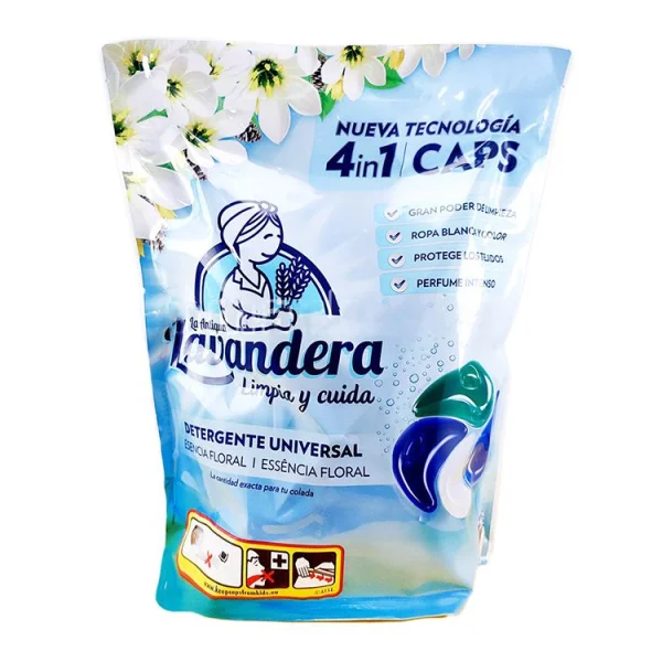 Капсули для прання Універсальні Lavandera Limpia Cuida 4in1 Caps Universal Essencia floral Лавандера 4х-компонентні капсули 46шт - 1