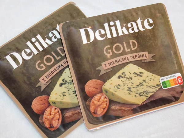 Сир з цвіллю Блакитною Delikate Gold z Niebieska Pliesnia Делікат брусок Трикутник Контейнер 100г - 1