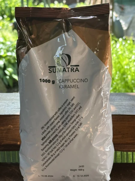Капучіно розчинний Sumatra Cappuccino Caramel Cream Суматра напій Карамельні Вершки Пакет 80 порцій 1кг - 1