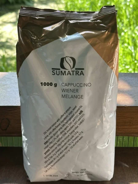 Капучіно розчинний Sumatra Cappuccino Wiener Melange Cream Суматра напій Віденський меланж Пакет 80 порцій 1кг - 1