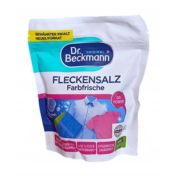 Кисневий плямовивідник для Кольорової білизни Dr Beckmann Fleckensalz Farbfrische OXY Power Доктор Бекмен Потужний Кисень 400г - 1