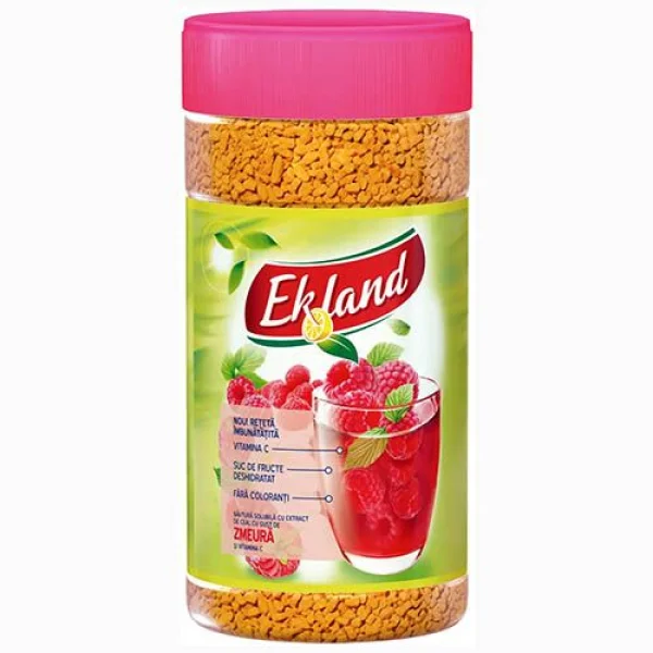 Чай гранульований розчинний Ekland Lemon Raspberry зі смаком Малини Банка з кришкою 350г - 2