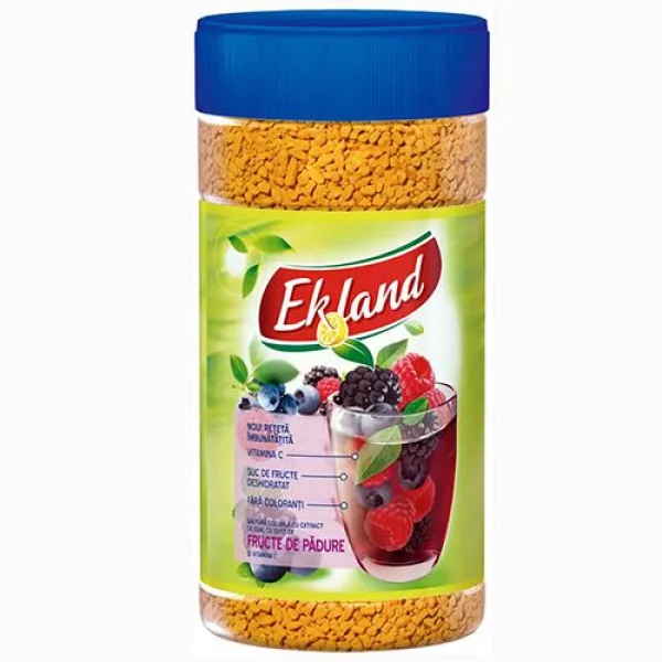 Чай гранульований розчинний Ekland Forest Berries Екланд зі смаком Лісових Ягід Банка з кришкою 350г - 1