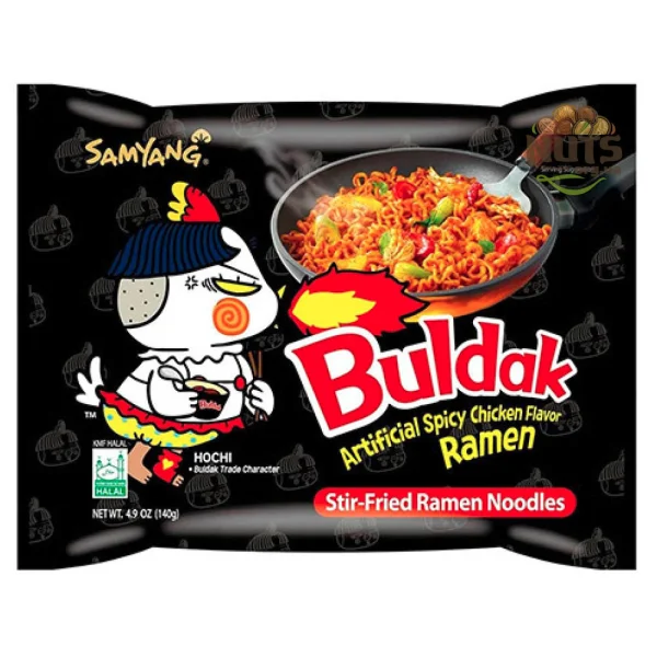 Локшина Рамен з пшеничної муки Samyang Buldak Hot Chicken Flavour Ramen Hochi Булдак зі смаком Курки Класична Гостра 140г - 1