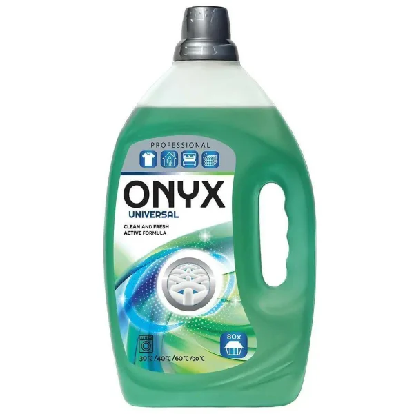 Гель для прання Універсальний Onyx Universal Professional Clean&Fresh Active Formula Онікс безфосфатний 80прань 350мл - 1