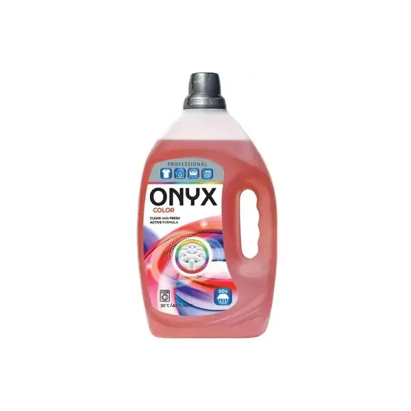 Гель для прання Кольор Onyx Color Professional Clean&Fresh Active Formula Онікс безфосфатний 80прань 3200мл - 1