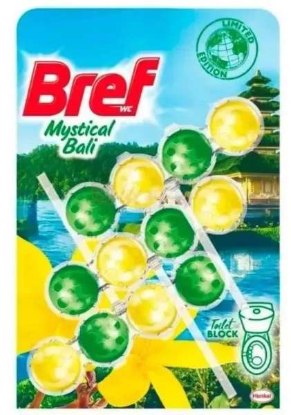 Підвісний блок для унітазу Bref WC Power Aktiv Mystical Bali Бреф Актів Павер підвіска Аромат Містичний Балі 3шт 96г - 1