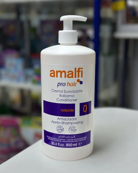 Бальзам Кондиціонер для волосся з Дозатором Amalfi 0 Pro Hair Crema Suavizante Balsam Conditioner Keratin Амалфі з Кератином 900мл - 2