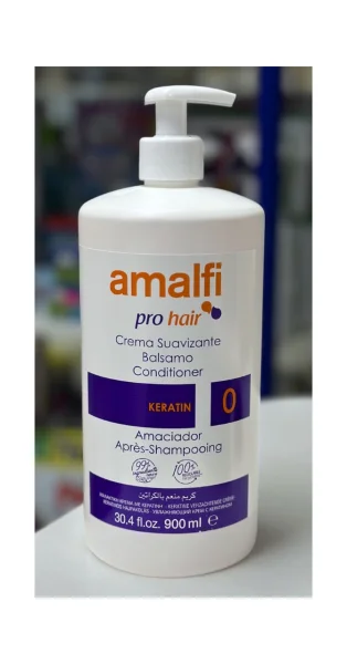 Бальзам Кондиціонер для волосся з Дозатором Amalfi 0 Pro Hair Crema Suavizante Balsam Conditioner Keratin Амалфі з Кератином 900мл - 1