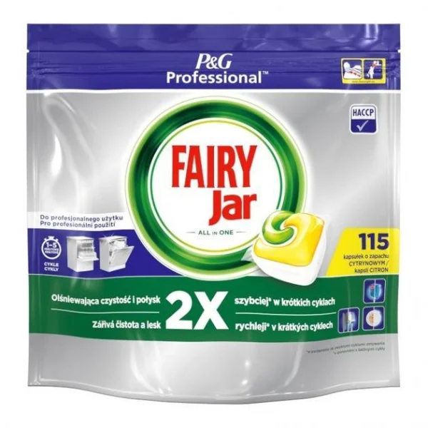 Капсули для посудомийної машини Fairy&Jar All in One Lemon Фейрі плюс Яр Лимон 115шт - 1