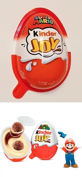 Шоколадне яйце з Іграшкою Kinder JOY Super Mario Series Surprise Red Кіндер Джой Супер Маріо Сюрпрайз Червоний 20г - 1