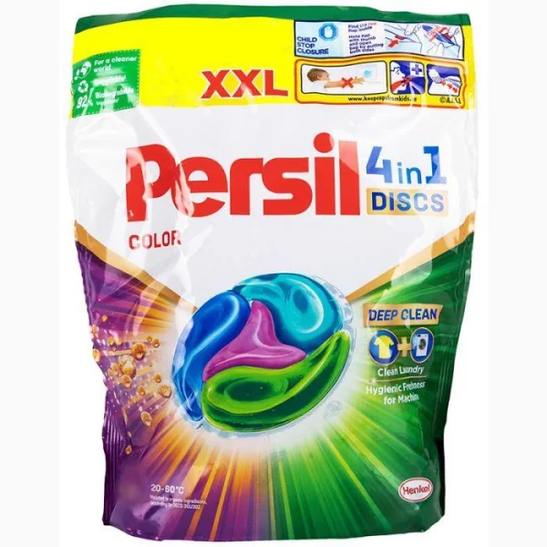 Капсули для прання Кольорових речей Persil Color 4in1 Discs Deep Cleen XXL Персіл диски 4в1 Глибоке Очищення 33шт - 1