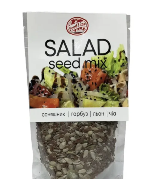 Насіння Мікс для Салатів Food line Salad Seed Mix Фуд лайн Сухе несмажене Пакет 150г - 1