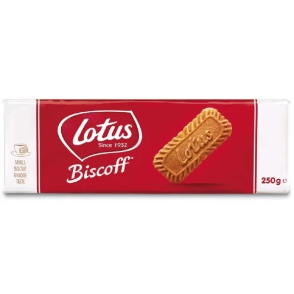 Печиво Бісквітне Карамельне для Чізкейків Lotus Biscoff Cookies Лотус Біскофф Карамель для Кулінарії 250г - 2