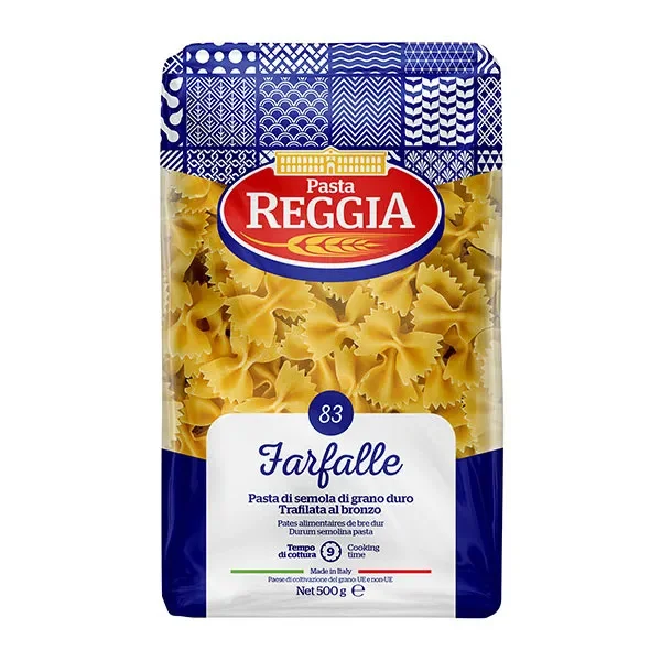 Макарони Фарфалле Pasta Reggia №83 Farfalle Реджія Паста Макарони Бантики Пшеничні Тверді сорти 500г - 1