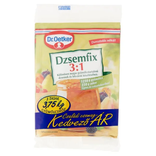 Загущувач для варення Пектиновий Dr.Oetker Dzsemfix 3:1 Доктор Еткер Суміш згущувальна повидла желе мармеладу Порошок 25г - 1