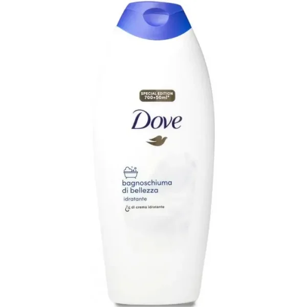 Гель-пінка для душа Зволожуюча Dove Bagnoschiuma di bellezza Crema Idratante Дав кремова Ванна для краси 750мл - 1