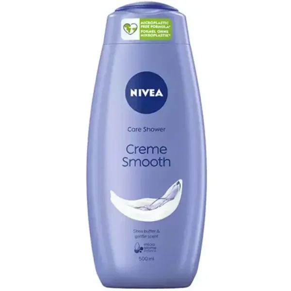 Гель для душа Розгладжуючий Nivea Creme SmoothShoa Butter&Gently smooth MicroBiome Нівеа крем Гладкість шкіри масло Шоа 750мл - 1