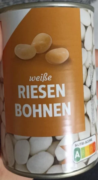 Квасоля Боби консервовані K-Classic Riesen Bohnen White Beans К-Классік Біла в власному соці ЄвроБанка 420г - 1
