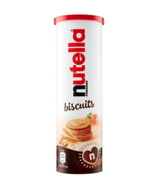 Печиво бісквітне з кремом Нутелла Nutella Biscuits Ferrero Фереро злакове з фундуком Тубус 12шт 166г - 1