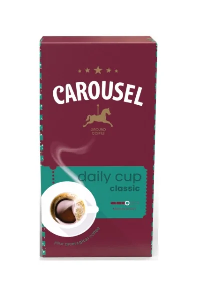 Кава мелена Carousel Daily Cup Classic Ground Coffee Medium Roast Карусел суміш Арабіка та Робусти Пачка 500г - 1