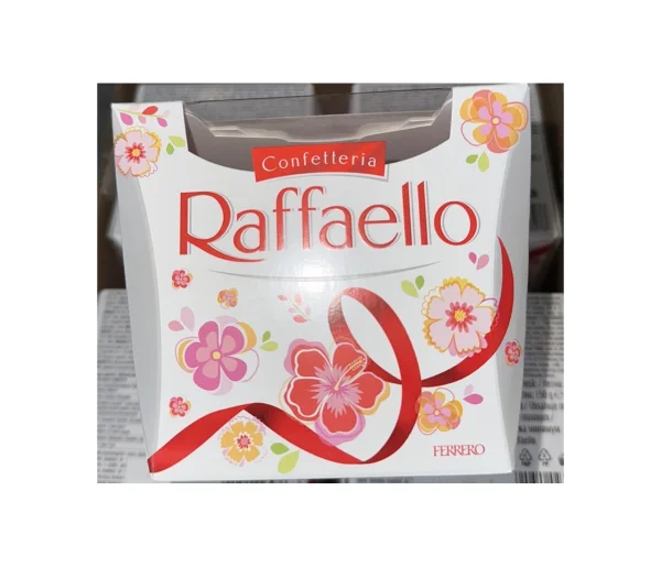 Цукерки класичні Confetteria Raffaello Ferrero Рафаело Фереро кокос з мигдалем Бокс 150г - 1