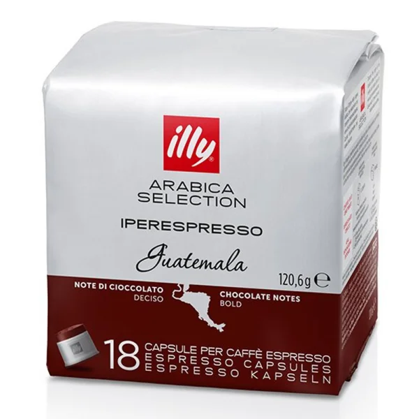 Кава мелена в Капсулах Illy Arabica Selection Guatemala IperEspresso Chocolate notes Іллі Арабіка Шоколадні ноти 18шт 120г - 1
