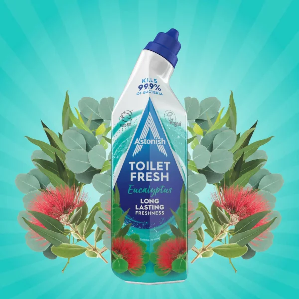 Гель для очищення унітазів Антибактеріальний Astonish Toilet Fresh Long Lasting Eucalyptus Астоніш Тривала свіжість Евкаліпт 750мл - 1