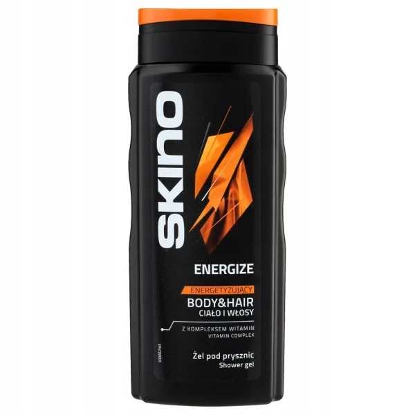 Шампунь та Гель для душа Чоловічий Освіжаючий Skino Energize Ciało i włosy Żel pod prysznic Скіно Енерджайз Тіло і Волосся 400мл - 1