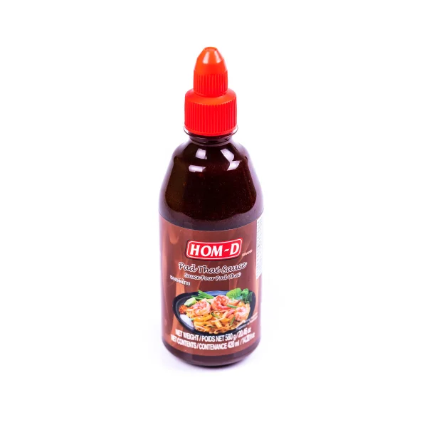 Соус Пад-Таї мікс з Дозатором Hom-D pad Thai Pour Sause Хом-Д суміш соусів з устричного та соєвого Чорний Пляшка 580г - 1