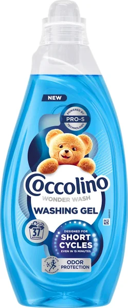 Гель для Швидкого прання Coccolino Wonder Washing Gel Short Cycles Pro-S Odor Protect Коколіно захист від Запахів 37прань 1480мл - 1