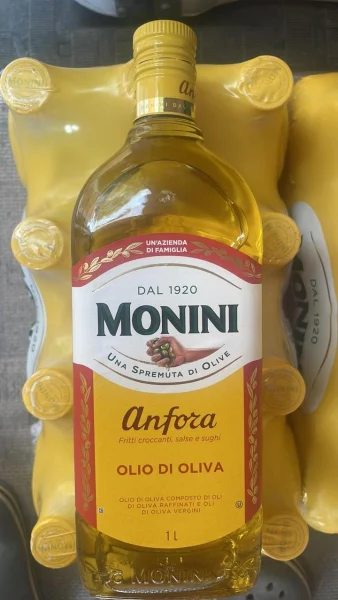 Оливкова олія рафінована для Cмаження Monini Anfora Extra Vergine Fritti croccanti salse e sughi Rafinate Моніні Анфора очищена 1л - 3