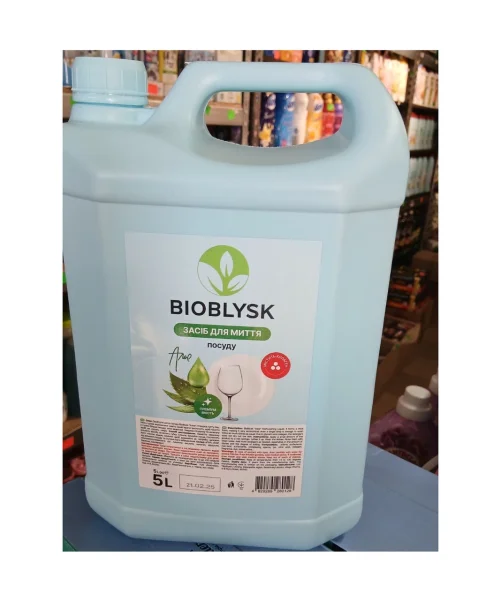 Засіб для миття Посуду Гель Bioblysk Преміум Алое Вера з Колагеном Каністра 5л - 1