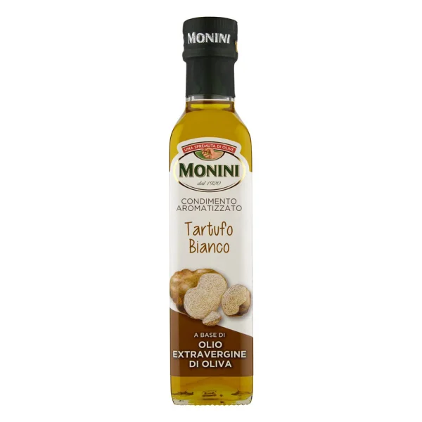 Оливкова олія Ароматизована приправа Monini Tartufo Bianco Extra Vergine Olio di Oliva Моніні холодний віджим Білий Трюфель 250мл - 1