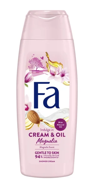 Гель Крем для душу Жіночий Fa indulge Cream&Oil Magnolia Scent Almond Oil Shower Cream Фа екстракт мигдальної олії 400мл - 1